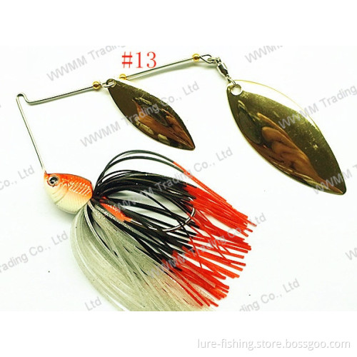 High Grade Spinner Bait ,Fishing Lure--Willow Leaf Brass Blade Spinner Bait (HWZ013)